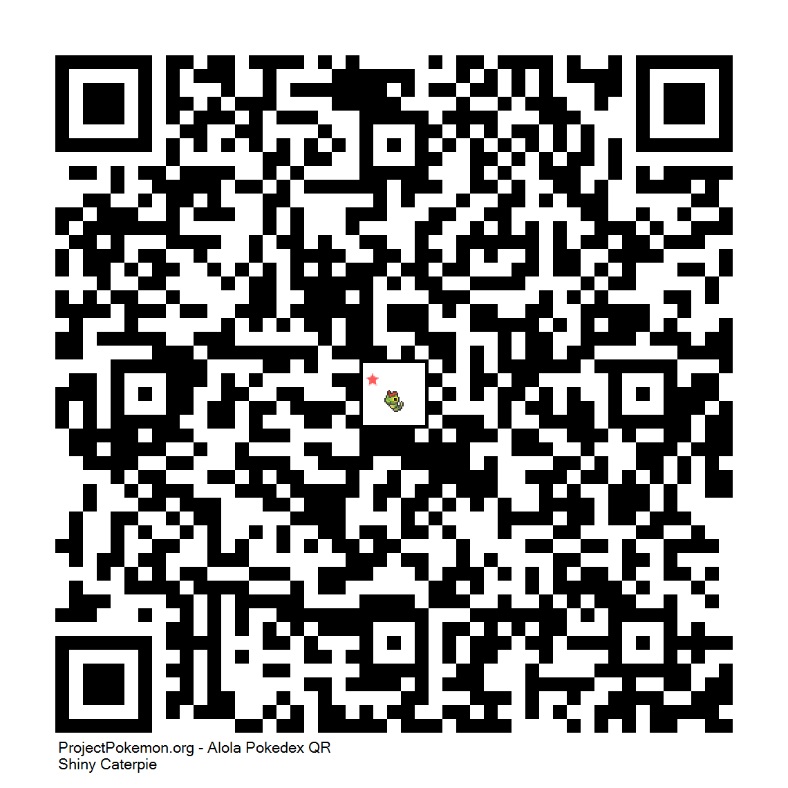 Cdigo QR de Caterpie variocolor
